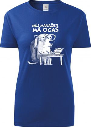 Můj manažer má ocas, bílý potisk