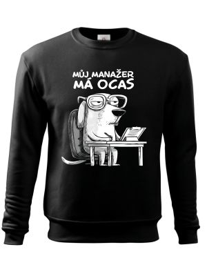 Můj manažer má ocas, bílý potisk