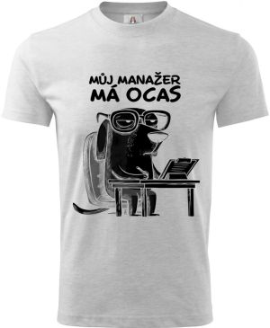 Můj manažer má ocas, černý potisk