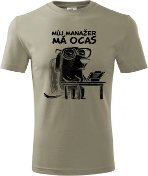 Můj manažer má ocas, černý potisk