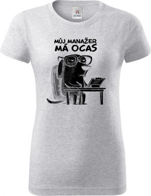 Můj manažer má ocas, černý potisk