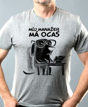 Můj manažer má ocas, černý potisk