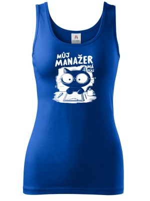 Můj manažer má ocas, V2, bílý potisk