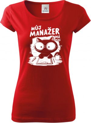 Můj manažer má ocas, V2, bílý potisk