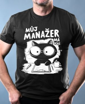 Můj manažer má ocas, V2, bílý potisk