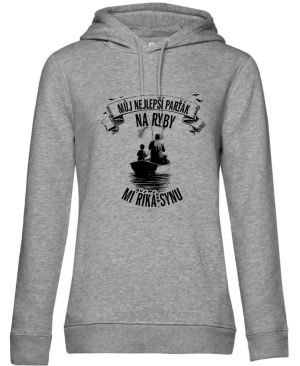 Můj nejlepší parťák na ryby, mi říká synu, černý tisk