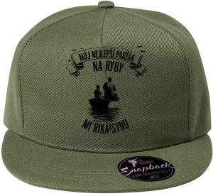 Můj nejlepší parťák na ryby, mi říká synu, černý tisk