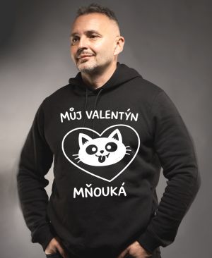 Můj Valentýn mňouká, bílý potisk