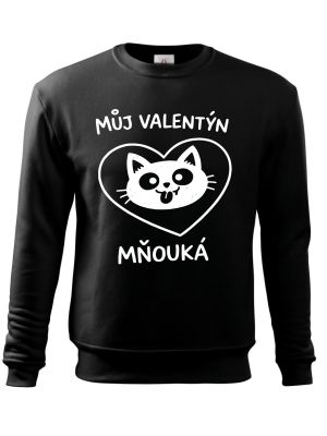 Můj Valentýn mňouká, bílý potisk