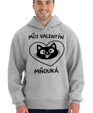 Můj Valentýn mňouká, černý potisk