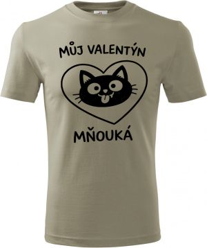 Můj Valentýn mňouká, černý potisk