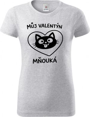 Můj Valentýn mňouká, černý potisk
