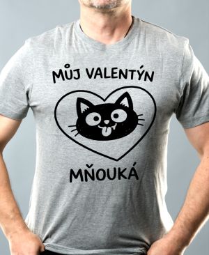 Můj Valentýn mňouká, černý potisk