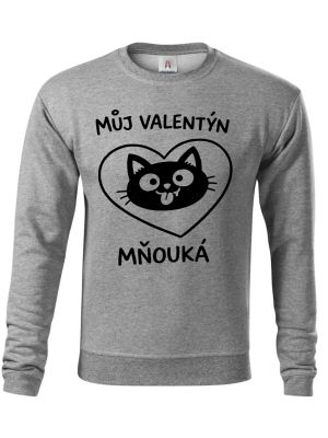 Můj Valentýn mňouká, černý potisk