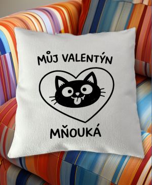Můj Valentýn mňouká, černý potisk