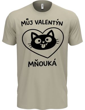 Můj Valentýn mňouká, černý potisk