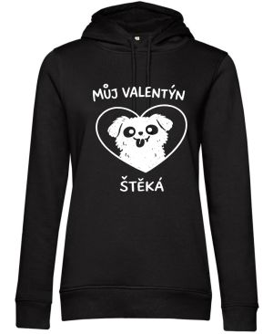 Můj Valentýn štěká, bílý potisk