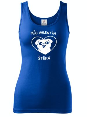 Můj Valentýn štěká, bílý potisk