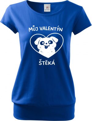 Můj Valentýn štěká, bílý potisk