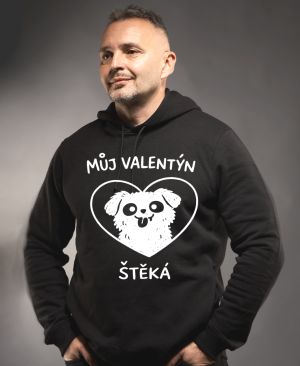 Můj Valentýn štěká, bílý potisk