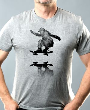 Nebeský skater, černý potisk