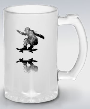 Nebeský skater, černý potisk