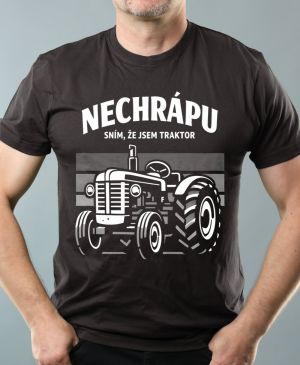 Nechrápu, sním že jsem traktor, V1, bílý tisk