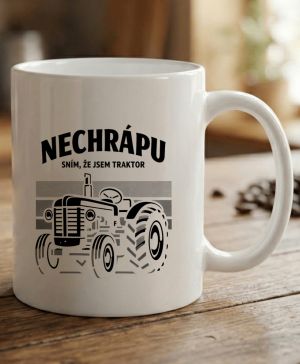 Nechrápu, sním že jsem traktor, V1, černý tisk