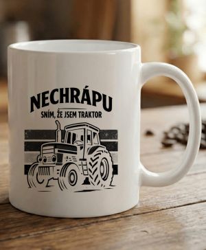 Nechrápu, sním že jsem traktor, V2, černý tisk