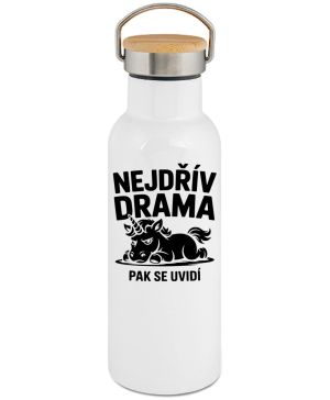 Nejdřív drama, černý potisk