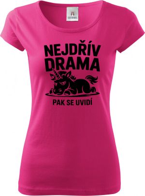 Nejdřív drama, černý potisk