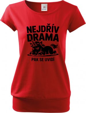 Nejdřív drama, černý potisk
