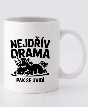 Nejdřív drama, černý potisk