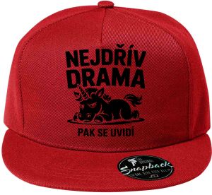 Nejdřív drama, černý potisk
