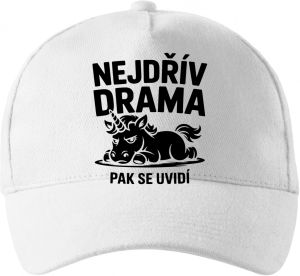Nejdřív drama, černý potisk