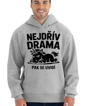 Nejdřív drama, černý potisk