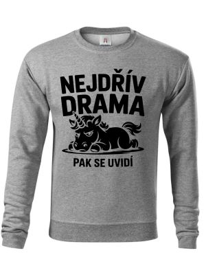 Nejdřív drama, černý potisk