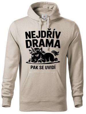 Nejdřív drama, černý potisk