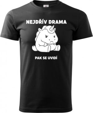 Nejdřív drama, V2, bílý potisk