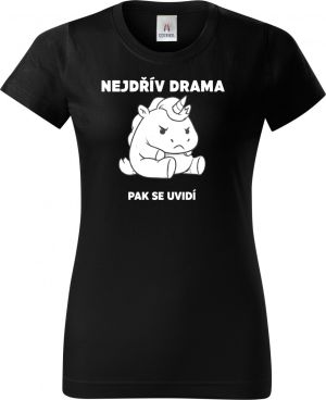 Nejdřív drama, V2, bílý potisk