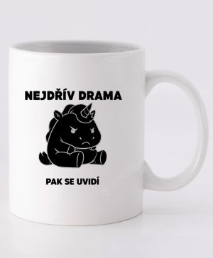 Nejdřív drama, V2, černý potisk
