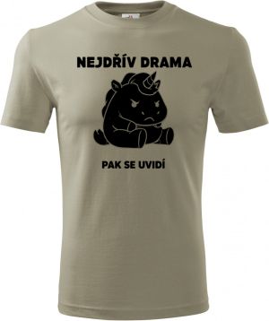 Nejdřív drama, V2, černý potisk