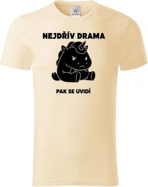 Nejdřív drama, V2, černý potisk