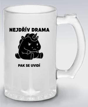Nejdřív drama, V2, černý potisk