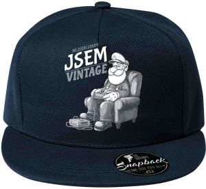 Nejsem starý, jsem vintage, bílý tisk