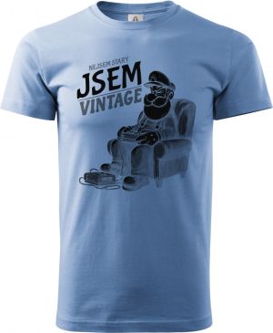 Nejsem starý, jsem vintage, černý tisk