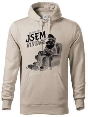 Nejsem starý, jsem vintage, černý tisk