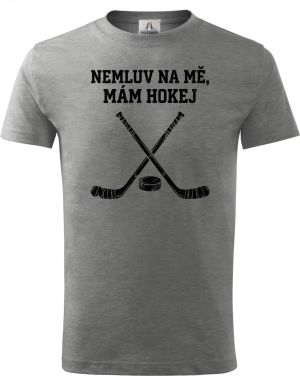 Nemluv na mě, mám hokej, černý tisk