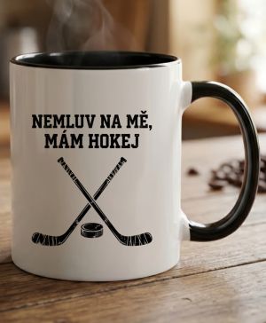 Nemluv na mě, mám hokej, černý tisk