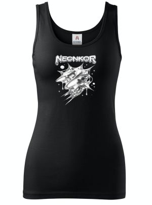 Neonkor, tekutý kov, bílý tisk